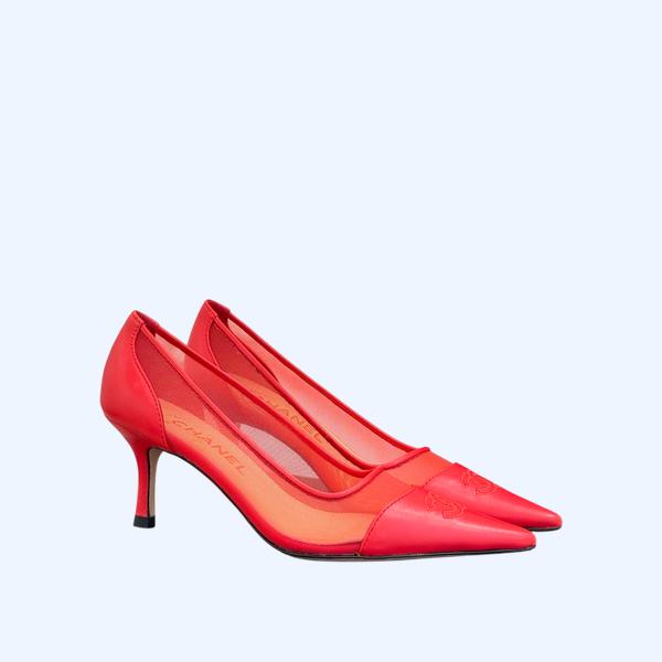 [ Chanel ] 샤넬 메쉬 스틸레토 힐