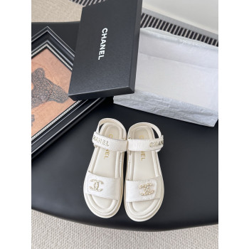 [ Chanel ] 샤넬 CC 벨크로 샌들