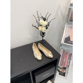 [ 샤넬 ] 트위드 발레리나 플랫