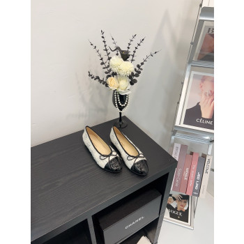 [ 샤넬 ] 트위드 발레리나 플랫