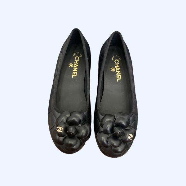 [ Chanel ] 샤넬 까멜리아 플랫 슈즈