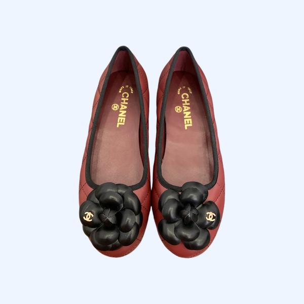 [ Chanel ] 샤넬 까멜리아 플랫 슈즈