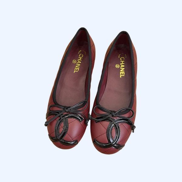 [ Chanel ] 샤넬 깜봉 발레리나 플랫 슈즈