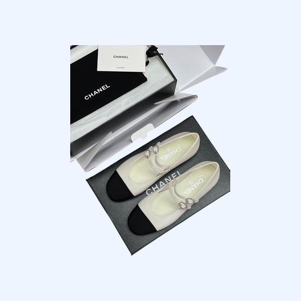 [ 샤넬 ] 더블 스트랩 메리제인 플랫