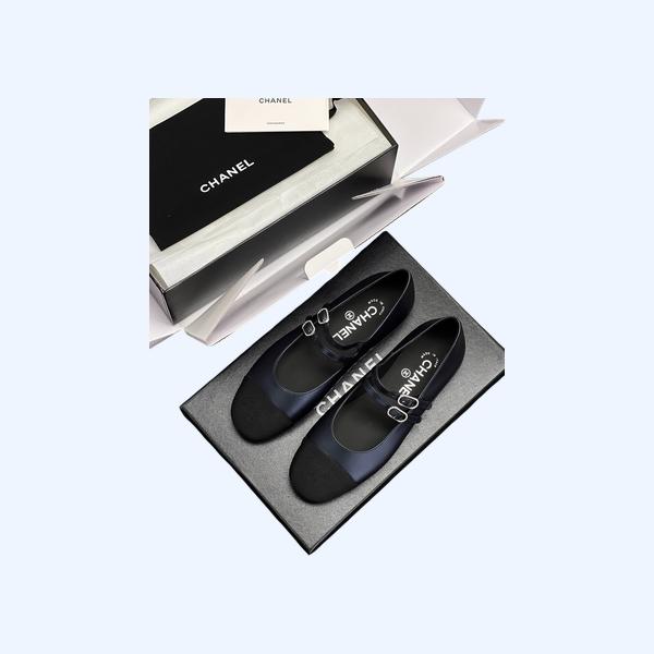 [ 샤넬 ] 더블 스트랩 메리제인 플랫