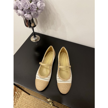 [ Chanel ] 샤넬 라피아 메리제인 플랫