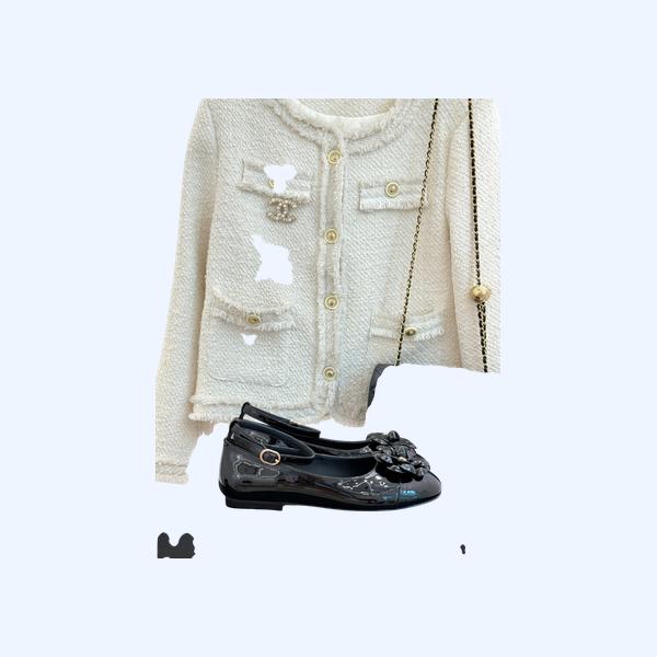 [ Chanel ] 샤넬 까멜리아 스트랩 메리제인