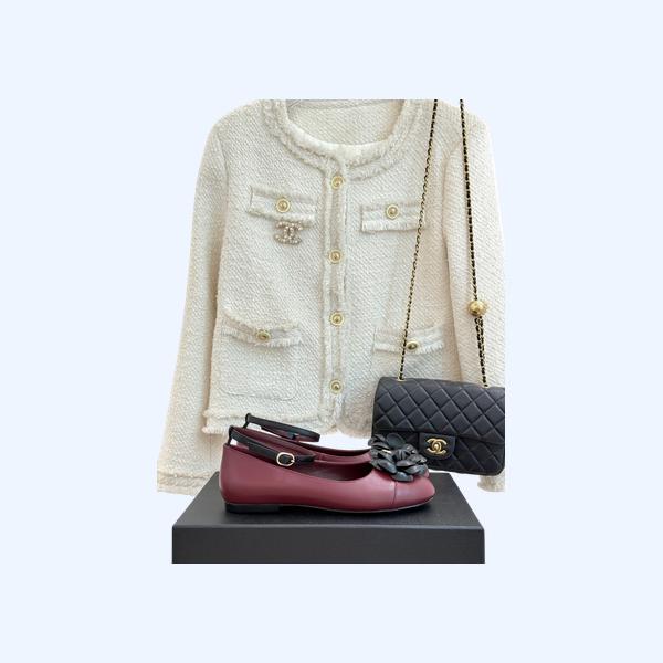 [ Chanel ] 샤넬 까멜리아 스트랩 메리제인