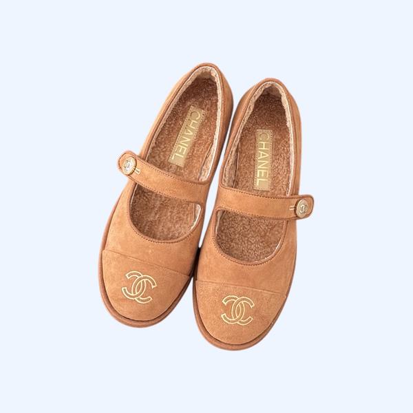 [ Chanel ] 샤넬 양털 메리제인 플랫