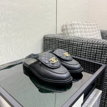 [ 샤넬 ] CC로고 로퍼 뮬