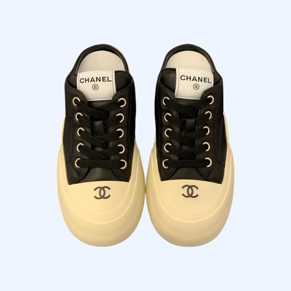 [ Chanel ] 샤넬 플랫폼 스니커즈 뮬