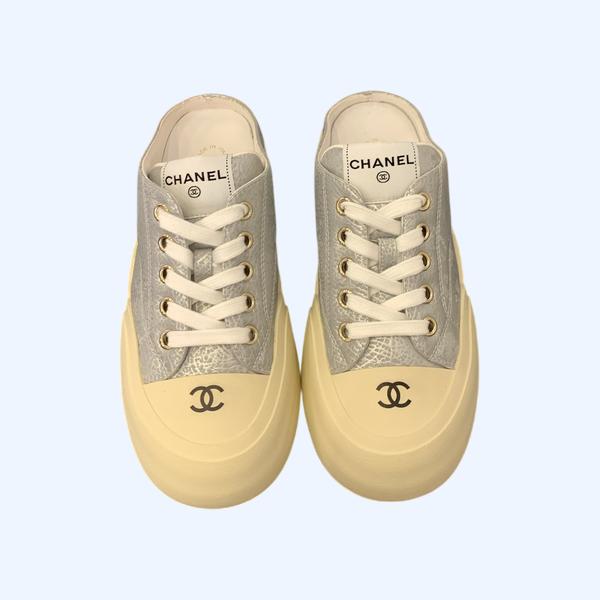 [ Chanel ] 샤넬 플랫폼 스니커즈 뮬