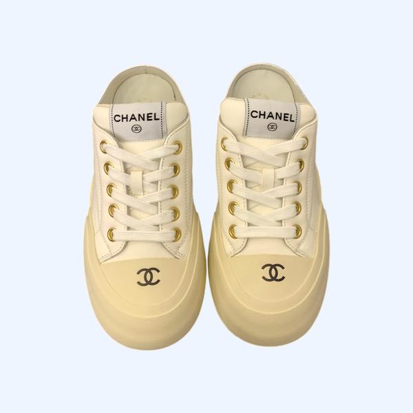 [ Chanel ] 샤넬 플랫폼 스니커즈 뮬