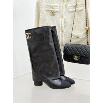 [ Chanel ] 샤넬 진주 CC 롱 부츠