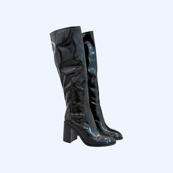 [ Chanel ] 샤넬 배색 통굽 부츠