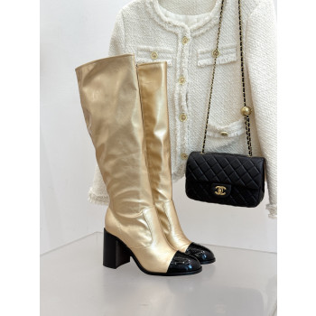 [ Chanel ] 샤넬 배색 통굽 부츠