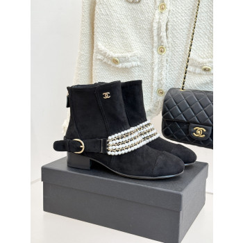 [ Chanel ] 샤넬 진주 체인 부츠