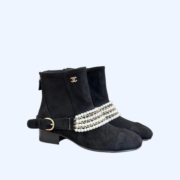 [ Chanel ] 샤넬 진주 체인 부츠