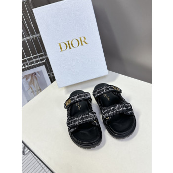 [ 디올 ] 25ss Dioract 벨크로 슬라이드 뮬