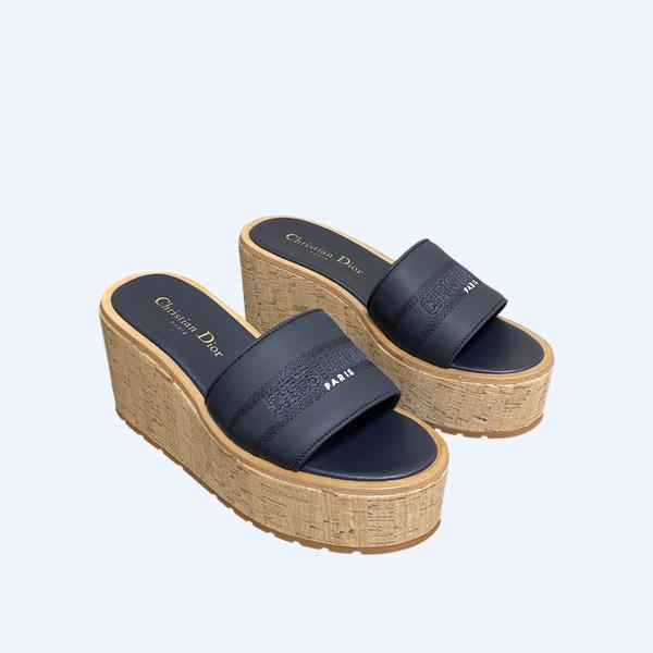 [ Dior ] 디올 D-way 웨지힐 샌들