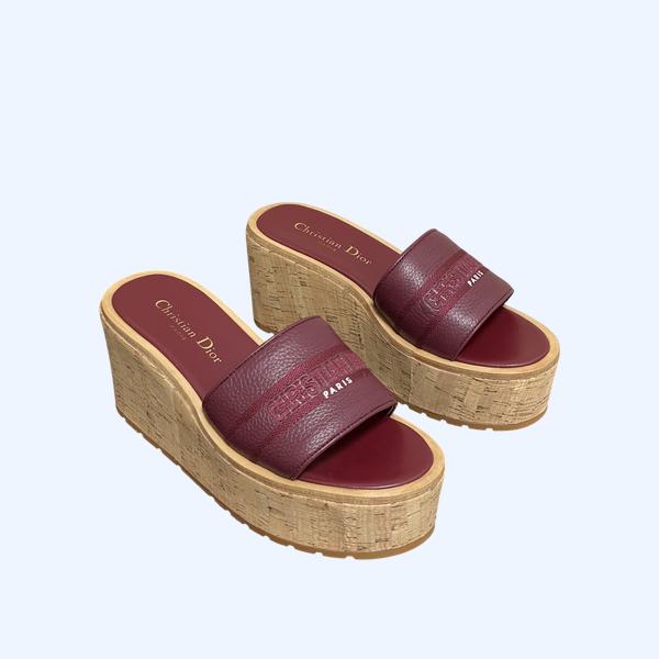 [ Dior ] 디올 D-way 웨지힐 샌들