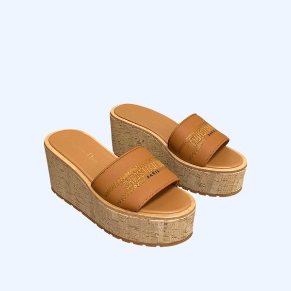 [ Dior ] 디올 D-way 웨지힐 샌들