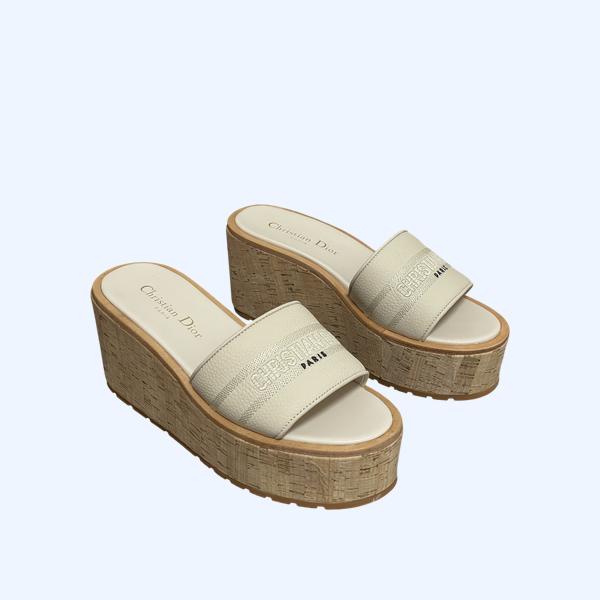 [ Dior ] 디올 D-way 웨지힐 샌들