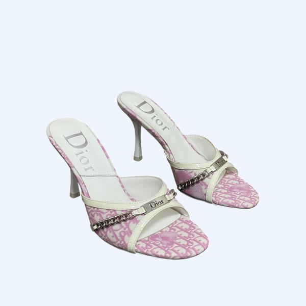 [ Dior ] 디올 체인 뮬 힐