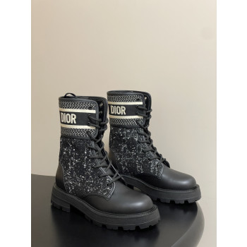 [ Dior ] 디올 트위드 워커 부츠