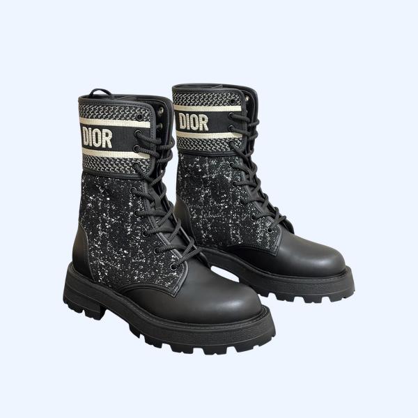 [ Dior ] 디올 트위드 워커 부츠