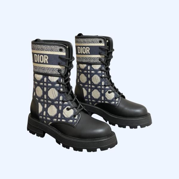 [ Dior ] 디올 트위드 워커 부츠