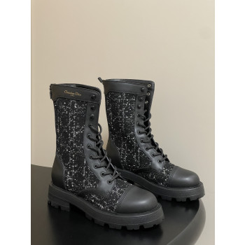 [ Dior ] 디올 트위드 워커 부츠