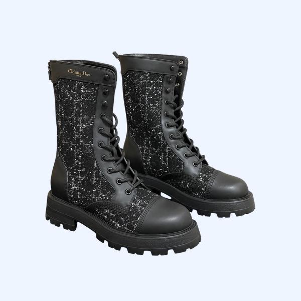 [ Dior ] 디올 트위드 워커 부츠