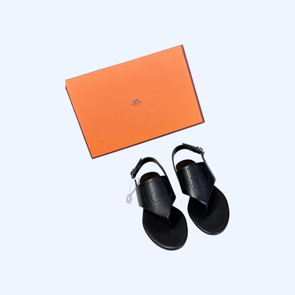 [ Hermes ] 에르메스 가죽 쪼리 샌들