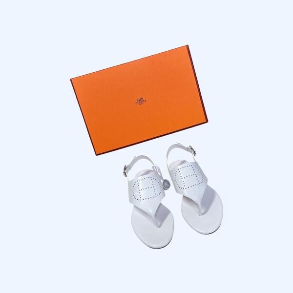 [ Hermes ] 에르메스 가죽 쪼리 샌들