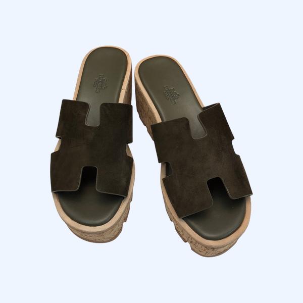 [ Hermes ] 에르메스 에제 웨지 샌들