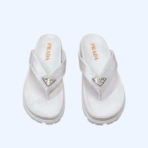 [Prada] 프라다 벨벳 조리 샌들