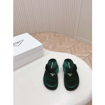 [Prada] 프라다 벨벳 조리 샌들