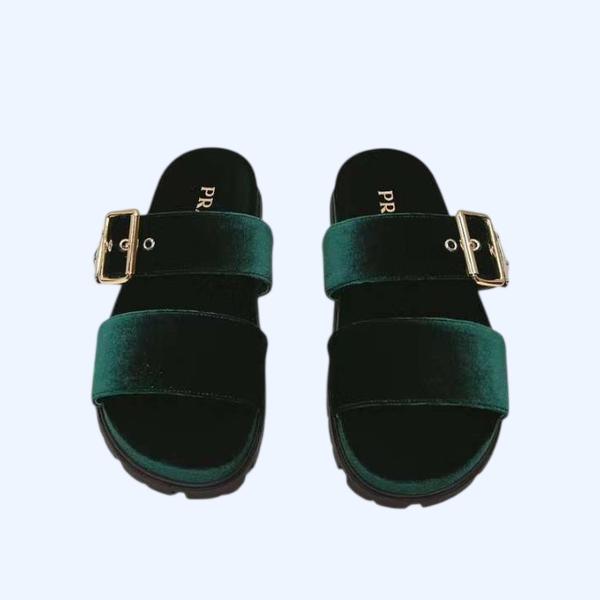 [Prada] 프라다 벨벳 슬라이드