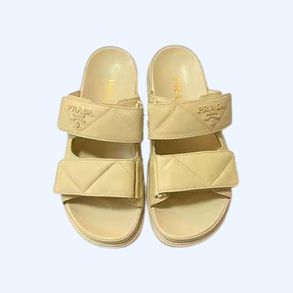 [Prada] 프라다 퀼팅 나파 가죽 슬라이드