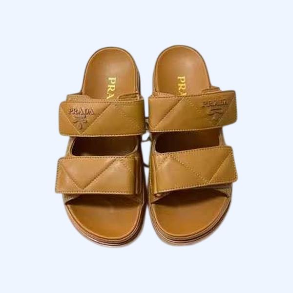 [Prada] 프라다 퀼팅 나파 가죽 슬라이드