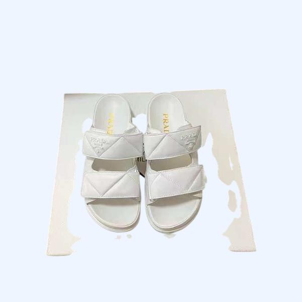 [Prada] 프라다 퀼팅 나파 가죽 슬라이드