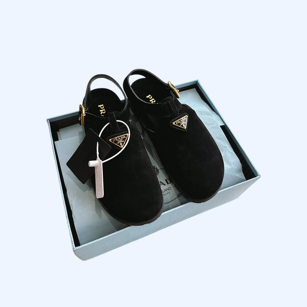 [ Prada ] 프라다 스웨이드 샌들