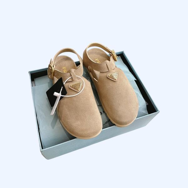 [ Prada ] 프라다 스웨이드 샌들