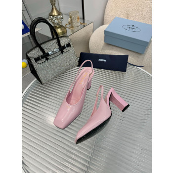 [ 프라다 ] 25 블록 힐 슬링백 펌프스