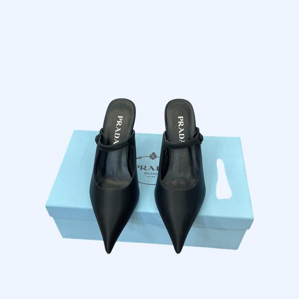 [ Prada ] 프라다 새틴 뮬