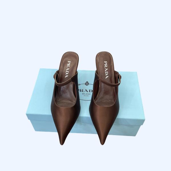 [ Prada ] 프라다 새틴 뮬