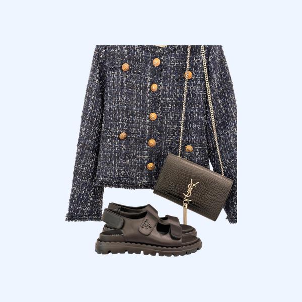 [ Prada ] 프라다 벨크로 샌들