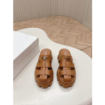 [ Prada ] 프라다 러버 모놀리스 슬라이드