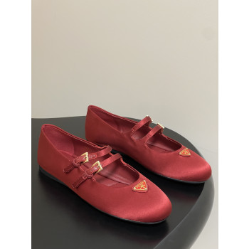 [ Prada ] 프라다 새틴 메리제인 플랫